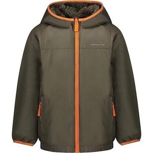 LONDON FOG Boys' Favorite Reversible Jacket , Olive Drab and Camo  3T  NEW